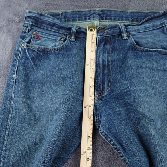 Polo Ralph Lauren Jeans Mens 32X28 Blue Straight Leg Classic Preppy 15941 - Picture 6 of 16